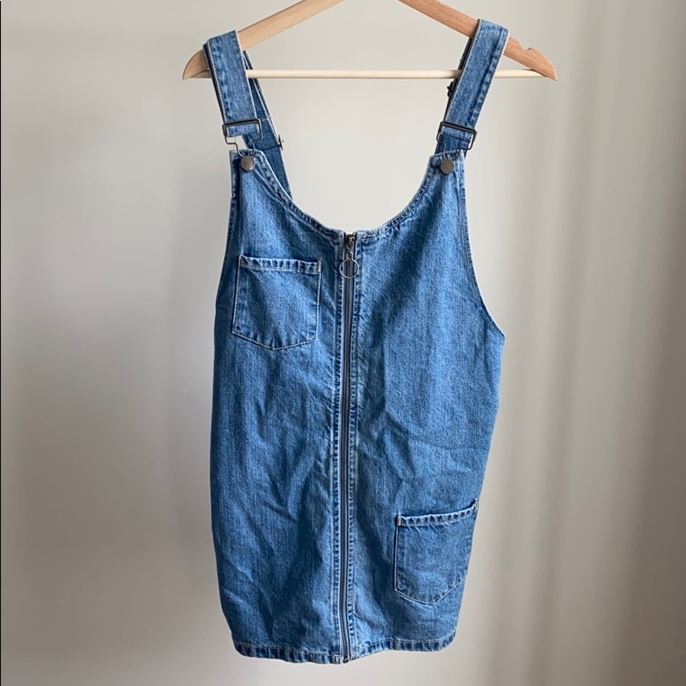 Denim Overall Mini Dress